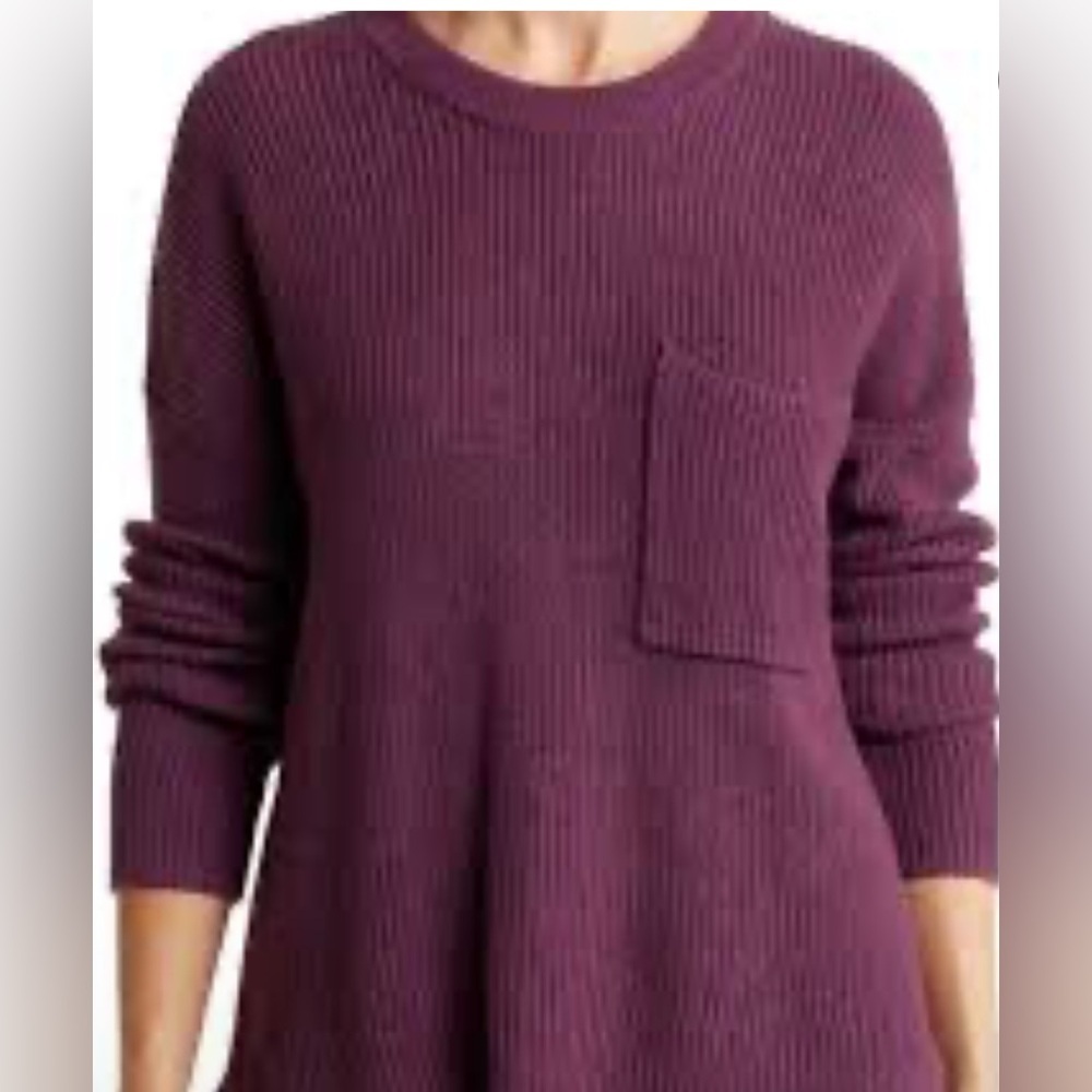Madewell Thompson Pocket Ribbed Crewneck Sweater Office